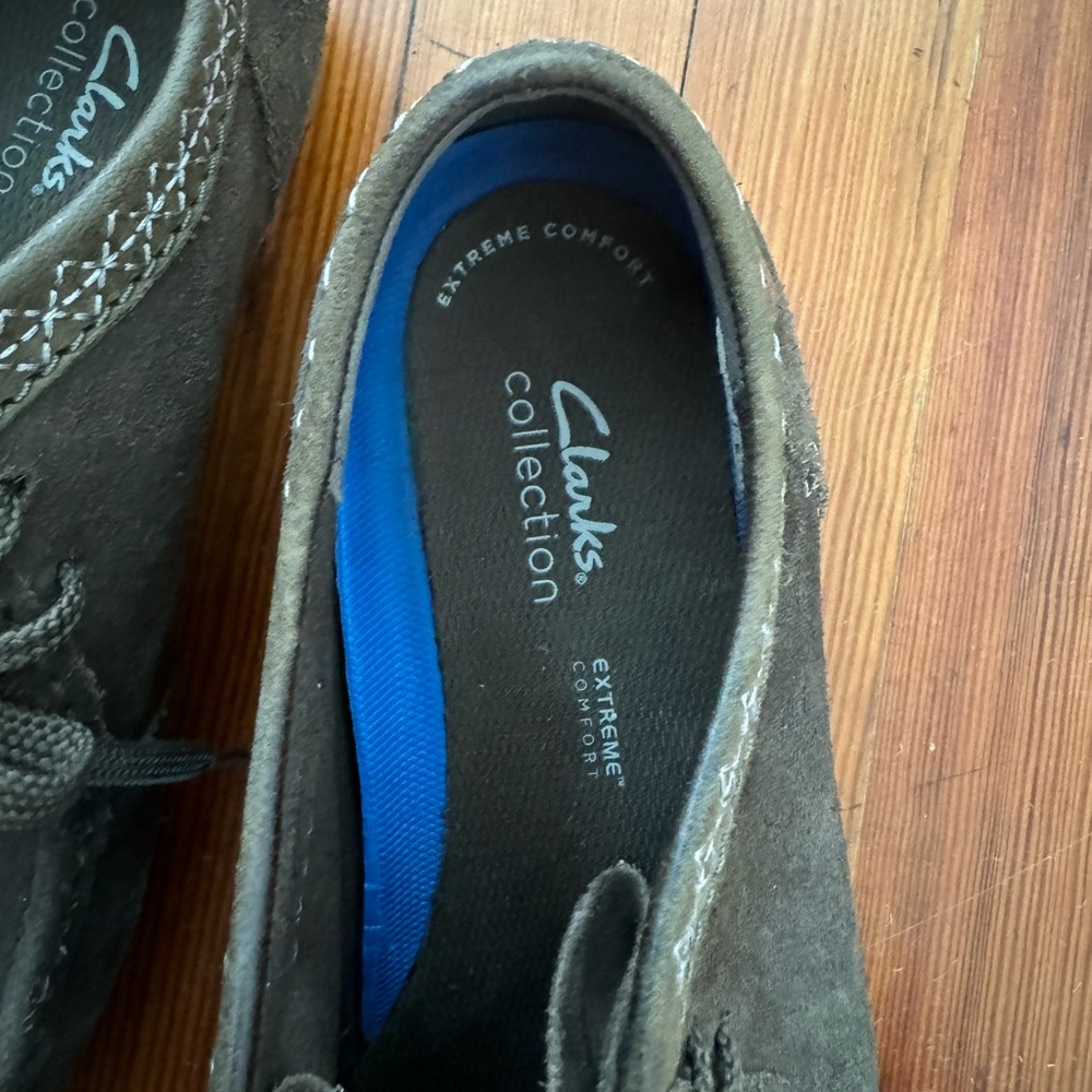 Clark’s Lace-up Moccasin Loafers in Brown / Gray - Picture 3 of 7